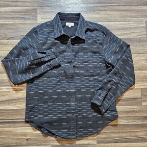 Roark "Alpine" Women's Snap-Button Down Shirt, Size Medium Charcoal